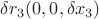 $\delta r_3 ( 0,0,\delta x_3)$