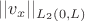 $||v_x||_{L_2(0,L)}$