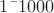 $1 &times; 1000$