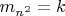 $m_{n^2}=k$