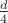 $\frac{d}4$