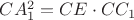 $CA^2_1=CE \cdot CC_1$