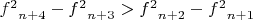 ${f^2}_{n+4}-{f^2}_{n+3}>{f^2}_{n+2}-{f^2}_{n+1}$