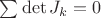 $\sum \det J_k = 0$