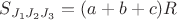 $S_{J_1J_2J_3}=(a+b+c)R$