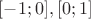 $ [-1;0], [0;1]$