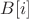 $B[i]$