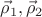 $\vec \rho _1, \vec \rho _2$