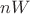 $nW$