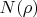 $N(\rho)$