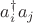 $a^{\dagger}_i a_j$