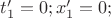 $t'_1 =0; x'_1=0;$