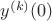 $y^{(k)}(0)$