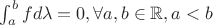 \int_a^b f d\lambda=0, \forall a, b\in\mathbb{R}, a<b