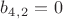 $b_4_,_2=0$