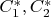 $C_1^*,C_2^*$