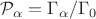 $\mathcal{P}_\alpha = \Gamma_\alpha/\Gamma_0$