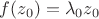 $f(z_0)=\lambda_0 z_0$