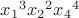 ${x_1}^3{x_2}^2{x_4}^4$
