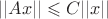 $||Ax|| \leqslant C||x||$