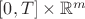 $[0,T]\times\mathbb{R}^m$