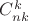 $C_{nk}^{k}$