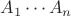 $A_1\cdots A_n$
