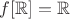 $f[\mathbb{R}]=\mathbb{R}$