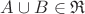 $A\cup B\in\mathfrak R$
