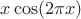 $x\cos(2\pi x)$