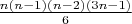 $\frac {n(n-1)(n-2)(3n-1)}6$