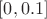 $[0,0.1]$