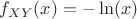 $f_{XY}(x)=-\ln(x)$