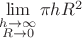 $\lim\limits_{\substack{h\to \infty\\ R\to 0}} \pi h R^2$