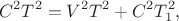 $$C^2T^2=V^2T^2+C^2T_1^2,$$
