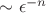 $\sim \epsilon^{-n}$