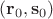 $(\mathbf r_0, \mathbf s_0)$