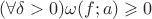 $(\forall \delta > 0)  \omega (f; a) \geqslant 0$