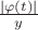 $\frac{\lvert \varphi(t) \rvert}{y}$