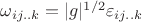 $\omega_{ij..k}=|g|^{1/2}\varepsilon_{ij..k}$