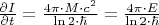 $\frac{{\partial I}}{{\partial t}} = \frac{{4\pi  \cdot M \cdot {c^2}}}{{\ln 2 \cdot \hbar }} = \frac{{4\pi  \cdot E}}{{\ln 2 \cdot \hbar }}$