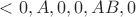 $<0,A,0,0,AB,0$