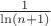 $\[\frac{1}{{\ln (n + 1)}}\]$