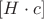 $[H\cdot c]  $