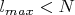 $l_{max}<N$