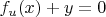 $f_u(x) + y = 0$