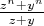 $\frac{z^n+y^n}{z+y}