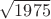 $\sqrt{1975}$ $\sqrt{1975}$