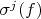 $\sigma^j(f)$