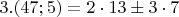 $3. (47;5)=2\cdot13\pm 3\cdot7$